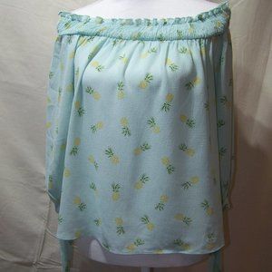 Lily White Top Off Shoulder Pineapple Medium Beach